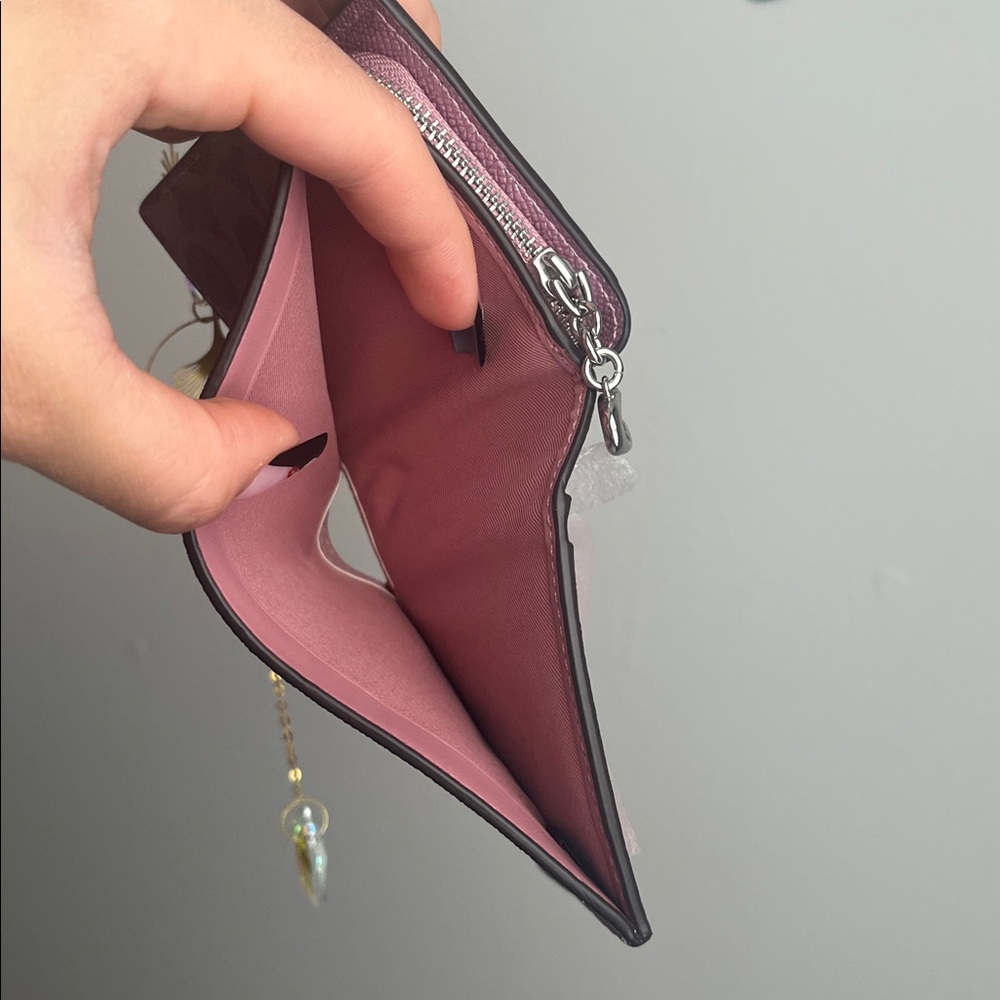 Coach Metallic Pink Women's Wallet - Picture 6 of 10